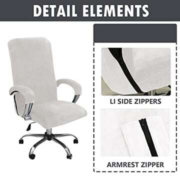NILUOH Velvet Office Chair Cover - Stylish Protection for All