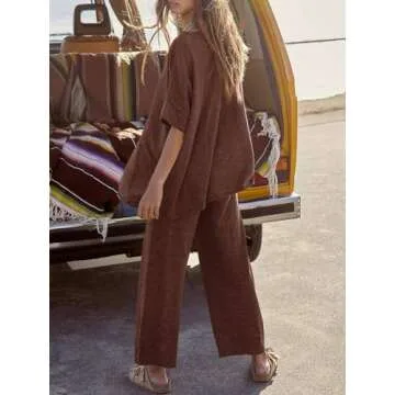 Tankaneo Women’s Comfy 2-Piece Lounge Sets for Stylish Comfort