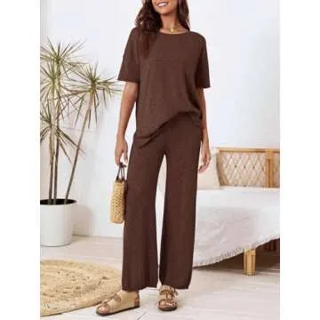 Tankaneo Women’s Comfy 2-Piece Lounge Sets for Stylish Comfort