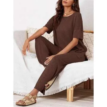 Tankaneo Women’s Comfy 2-Piece Lounge Sets for Stylish Comfort