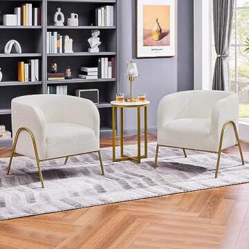 Stylish Ivory Accent Chairs for Cozy Living Spaces