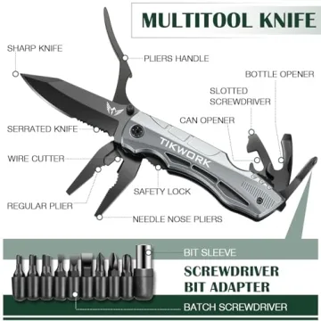 Gifts for Men Multitool Pocket Knife Ideal for Adventurers