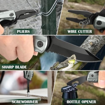 Gifts for Men Multitool Pocket Knife Ideal for Adventurers