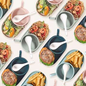 Artena Bright White 6.75 inch Asian Soup Spoons Set of 6, Ultra-fine Porcelain Tablespoon, Chinese/Japanese Kitchen Soup Spoons for Cereal, Small Spoons for Ramen Pho - Deep Oval Hook Design