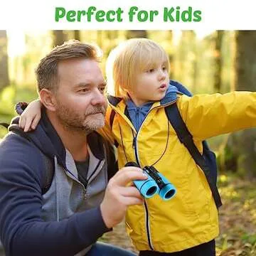 Hiboom 8 Pack Kid Binoculars Set Shockproof Folding Mini Compact Binoculars Compass Magnifying Glass for 3-12 Years Boys Girls Kids Bird Watching Camping Outdoor Play