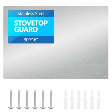 30" x 16" Stainless Steel Backsplash - Stylish & Durable