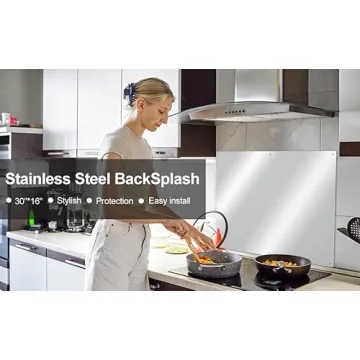 30" x 16" Stainless Steel Backsplash - Stylish & Durable