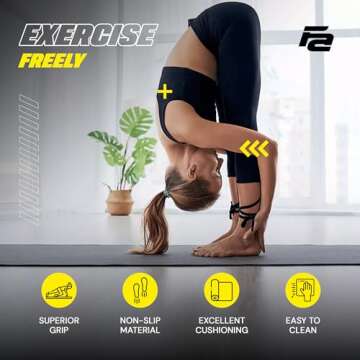 Fit Active Sports Exercise Mat for Home Gym and Fitness