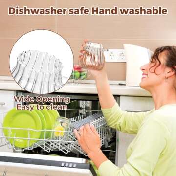 holoith Sugar Container with Bamboo Lid and Spoon,15 oz Sugar Bowl Glass Jar for Coffee Bar Accessories Coffee Canister Kitchen Decor Housewarming Gift Christmas Refillable Design