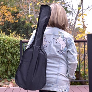 Classical Acoustic Guitar For Kids By MasterPlay- 30” Beginner Guitar For Learners- Accoustic String Guitar Starter Kit: Guitar Bag, Tuner, Strap, Extra Strings, Picks, Wash Cloth, Capo (Blua)