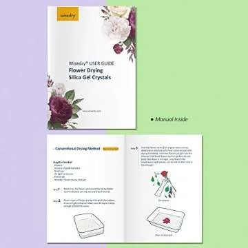 wisedry Silica Gel Flower Drying Crystals - 5 LBS, Fine Crystals < 1mm, Color Indicating, Reusable