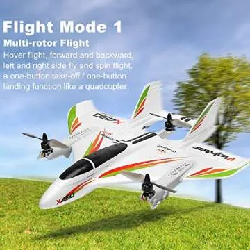 GoolRC WLtoys XK X450 RC Airplane | 6 Channel Brushless Takeoff Plane