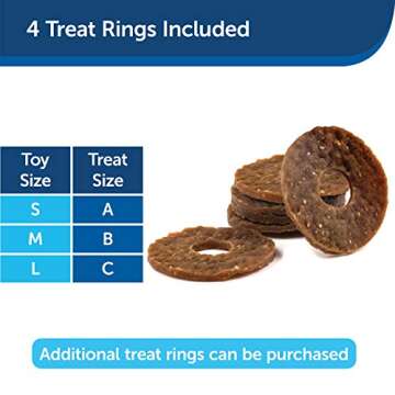 PetSafe Busy Buddy Jack - Treat Holding Dog Chew Toys - Helps Clean Teeth - Vanilla Scented Rubber for Strong Chewers - Treat Refills Included, Interactive Dog Toy Helps Keep Dogs Busy, Purple, Medium