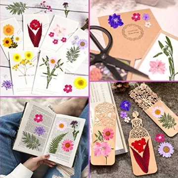140 PCS Dried Pressed Flowers Kit for Crafting Masterpieces