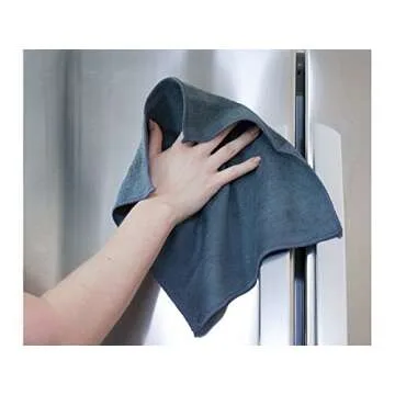 Sophisti-Clean Microfiber Cleaning Cloths, Attract Dust Like a Magnet, Use Wet or Dry, Ultra Soft and Absorbent, Non-Abrasive, Streak Free, Reusable, Machine Wash, Gray, 10 Pack