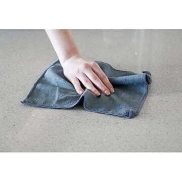 Sophisti-Clean Microfiber Cleaning Cloths, Attract Dust Like a Magnet, Use Wet or Dry, Ultra Soft and Absorbent, Non-Abrasive, Streak Free, Reusable, Machine Wash, Gray, 10 Pack