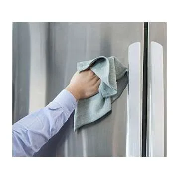 Sophisti-Clean Microfiber Cleaning Cloths, Attract Dust Like a Magnet, Use Wet or Dry, Ultra Soft and Absorbent, Non-Abrasive, Streak Free, Reusable, Machine Wash, Gray, 10 Pack