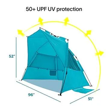 Alvantor Beach Tent with 50+ UV Protection & Windproof Design