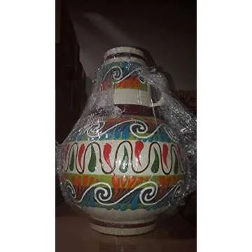 Authentic Mexican Hand Painted Water Carafe and Mug Set