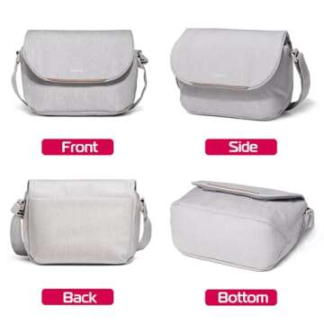 ULANZI Camera Bag, SLR/DSLR Camera Case Professional, Crossbody Photography Small Bag Fashion, Shoulder Bag for Women and Men Compatible for Sony Canon Nikon Mirrorless Camera Waterproof Lightweight