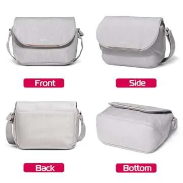 ULANZI Camera Bag, SLR/DSLR Camera Case Professional, Crossbody Photography Small Bag Fashion, Shoulder Bag for Women and Men Compatible for Sony Canon Nikon Mirrorless Camera Waterproof Lightweight