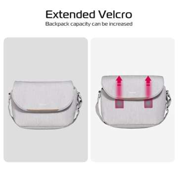 ULANZI Camera Bag, SLR/DSLR Camera Case Professional, Crossbody Photography Small Bag Fashion, Shoulder Bag for Women and Men Compatible for Sony Canon Nikon Mirrorless Camera Waterproof Lightweight