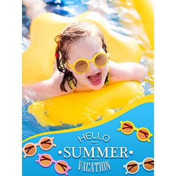Flutesan Kid Round Sunglasses - 24 Stylish Pairs for Kids