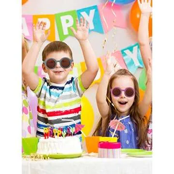 Flutesan Kid Round Sunglasses - 24 Stylish Pairs for Kids