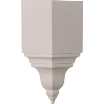 Ekena Millwork MIC03X03BI Inside Corner for Moulding Profiles Less Than 3 1/8" 7/8" H, 3 1/8"P x 3 1...