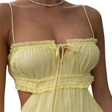 Elegant NUFIWI Women Summer Boho Cutout Long Dress