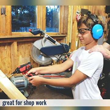 Mack's Double-Up Hearing Protection Kids Earmuffs with Earplugs – Ear Muffs for Noise Reduction for Kids Age 2 – 6. NRR 30dB