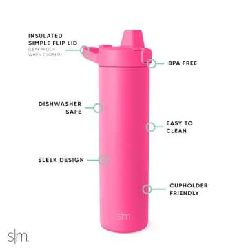 Simple Modern Filtered Water Bottle | Insulated Stainless-Steel Carbon Filter Travel Water Bottles |...