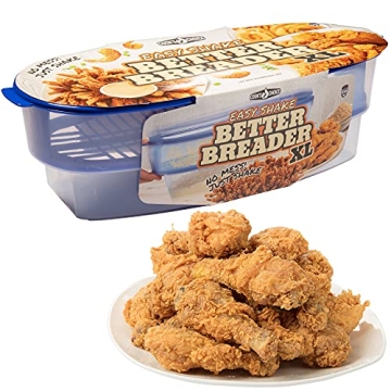 COOK'S CHOICE XL Original Better Breader Batter Bowl - Easy Mess-Free Breading Solution for All Cook...