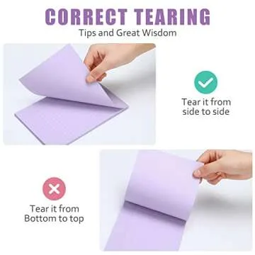 TaoBary 10 Pack 500 Sheets (50/Pad) Lined Sticky Notepads 5 x 8 Inch Large Note Pads Colorful Self Stick Ruled Post Stickies Memo for Office Home Supplies, 5 Colors(Pastel Color)