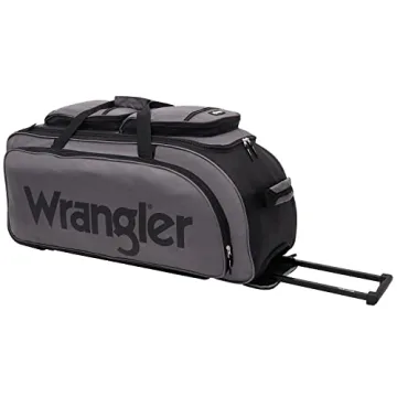 Shop Wrangler 30-Inch Rolling Duffel Bag in Charcoal Color