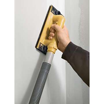 Hyde Tools 09165 Dust-Free Drywall Vacuum Hand Sander with 6-Foot Hose