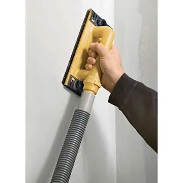 Hyde Tools 09165 Dust-Free Drywall Vacuum Hand Sander with 6-Foot Hose