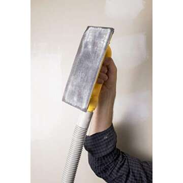 Hyde Tools 09165 Dust-Free Drywall Vacuum Hand Sander with 6-Foot Hose