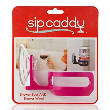 The Original SipCaddy Shower Beer & Bath Wine Holder | Portable Cupholder | Shower Caddy | Drink Hol...