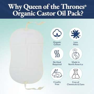 QUEEN OF THE THRONES 100% Organic Cotton Flannel & Naturopathic Doctor Designed with Strap for Casto...