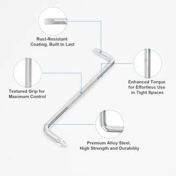 I-MART 3 Pcs Offset Screwdriver Set - Right Angle Phillips and Flat Head, 90 Degree Screwdriver for Tight Spaces, Angle Screwdriver Tool for DIY and Home Use