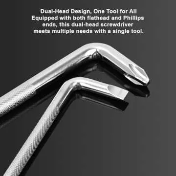 I-MART 3 Pcs Offset Screwdriver Set - Right Angle Phillips and Flat Head, 90 Degree Screwdriver for Tight Spaces, Angle Screwdriver Tool for DIY and Home Use