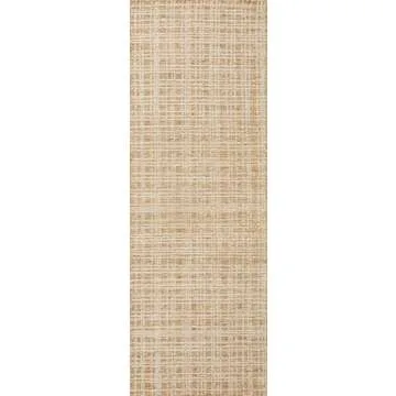 Loloi Chris Loves Julia Polly 5'-0" x 7'-6" Area Rug in Straw/Ivory - Large Neutral Area Rug, Unique Patterned Rug for Living Room, Bedroom, Dining Area, Home Office