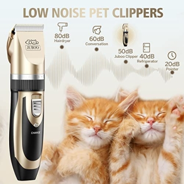 Juboo Low Noise Rechargeable Pet Grooming Clippers