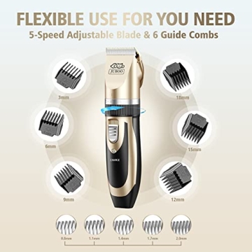 Juboo Low Noise Rechargeable Pet Grooming Clippers