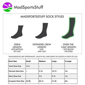 MadSportsStuff Gold Ribbon Childhood Cancer Awareness OTC Socks (Black/Gold, Medium)