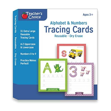 Reusable Dry Erase Alphabet & Number Tracing Cards