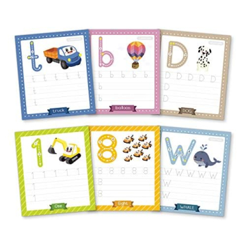 Reusable Dry Erase Alphabet & Number Tracing Cards