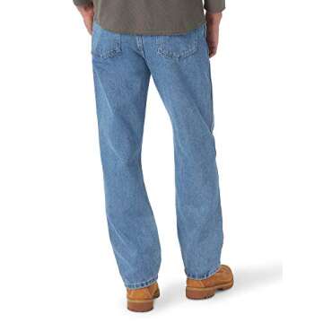 Rustler mens Classic Regular Fit Jeans, Stonewash, 34W x 32L US
