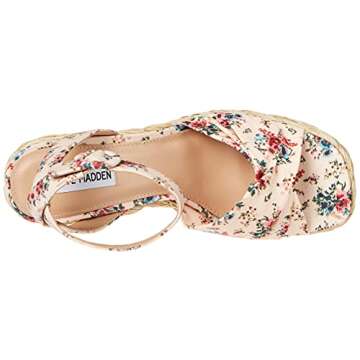 Steve Madden Women's Floral Poloma Wedge Sandal - Floral Design